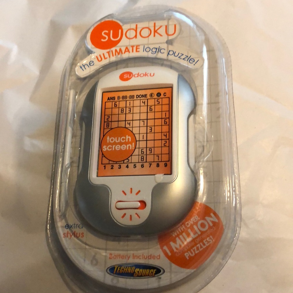 Puzzle Sudoku logic new ages 8+ Techno Source 5" long x 3 1/4" wide